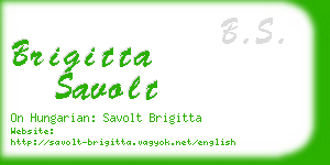 brigitta savolt business card